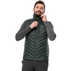 Jack Wolfskin Men - XL Vests Jack Wolfskin PASSAMANI Daunenweste Herren oliv