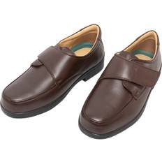 Roamers Roamers Mens Extra Wide Fitting Touch Fastening Casual Shoes 13 UK Brown