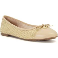 Dune London Ballerinas Dune London London Womens Ladies HALLO Charm-Detail Ballet Shoes Natural