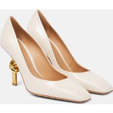 Bottega Veneta Knot leather pumps white