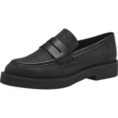 Nep Leer Loafers Marco Tozzi Instappers - Zwart