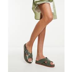 ZAXY Schoenen ZAXY Birken Slipper Dames - Donkergroen