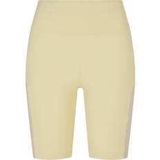 Jaune Shorts Urban Classics Ladies Color Block Cycle Softyellow/Softseagrass Shorts - Jaune