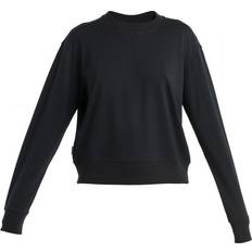 Tencel Jumpers Icebreaker Women's Crush II L/S Sweatshirt Merino jumper XL, black