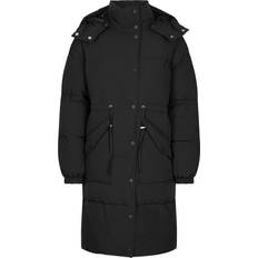Samsøe Samsøe Dame Overtøj Samsøe Samsøe Hana Drawstring Coat 14887 Puffer jackets Black
