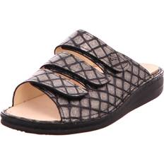 Damen - Silbrig Pantoletten Finn Comfort Klassische Sandalen silber KORFU