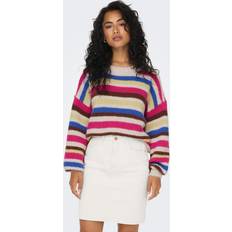 Multifargete Gensere Only O-neck Knitted Pullover