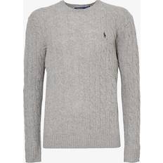 Polo Ralph Lauren Polo Sweatere Polo Ralph Lauren Wool Cashmere Cable Crew Neck Fawn - Grey