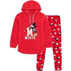 Donna - Rosso Tute intere Borg Pyjama Set Red