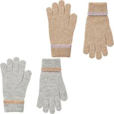 Joules Womens Eloise Warm Winter Knitted Cuffed Mittens Gloves