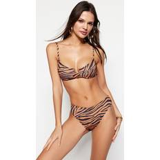 Mehrfarbig Bikinioberteile Trendyol Collection Collection Bikini-hose Mehrfarbig Animal Print für Damen