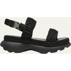 Moncler Sko Moncler Belay Woven Sandal Black