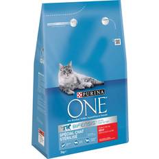 Purina ONE Chat Animaux de compagnie Purina ONE Croquettes Pour Chat Stérilisé Au Bœuf 3 kg