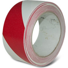 Gulvtape Rød Hvid 50 mm x 33 m
