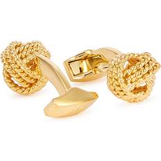 Women Cufflinks Tateossian Ribbed Knot Gold-plated Cufflinks