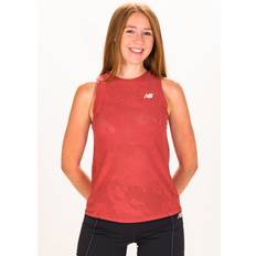 Linen Tank Tops New Balance Women's Q Speed Jacquard Tank Red Size XL