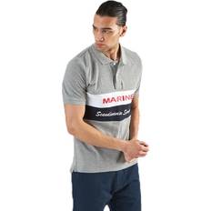 Marine Pompano Beach Pique Grey, Tøj, T-shirt, Grå