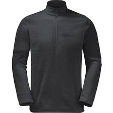 Jack Wolfskin Men Tops Jack Wolfskin Half-Zip Fleece - Black