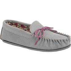 Chaussons et Sandales Mokkers LILY Ladies Suede Moccasins Grey: WMNS EUR36