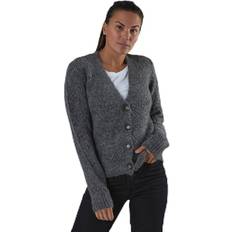 Gris - Mujer Cárdigans Pieces Bibi Ls Knit Cardigan Grey Female