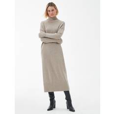 Barbour Dam Klänningar Barbour W's Winona Midi Knit Dress Light Fawn