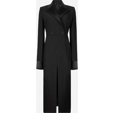 Elastane/Lycra/Spandex - Men Coats Dolce & Gabbana Wool midi dress BLACK IT