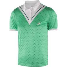 Asics Polo Shirts Asics Motion Dry Club Womens Green Tennis Polo Top