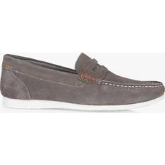 Grey - Women Loafers Stanhope Suede Penny Loafer Grey