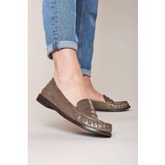 Bronze Loafers Moshulu 'Petrel Leather' Leather Penny Loafers Bronze