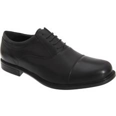 Roamers Roamers Mens Fuller Fitting Capped Leather Oxford Shoes 6 UK Black