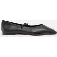 ALOHAS Sway Burgundy Leather Ballet Flats - Svart