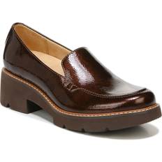 Thong - Women Loafers Naturalizer Cabaret Lug Sole Loafers Cinnamon Faux Patent Cinnamon Faux Patent