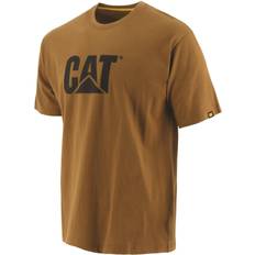 Bronze - Men Clothing Cat Trademark Logo T-Shirt Bronze