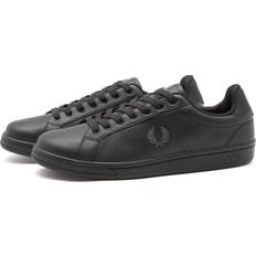 Fred Perry Men's B721 Leather Sneaker Black/Gunmetal