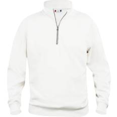 Basic half zip Clique Basic Half Zip Sweatshirt - White