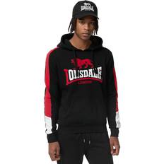 Homme - Long Hauts Lonsdale Sweatshirt à capuche Langwell - Noir