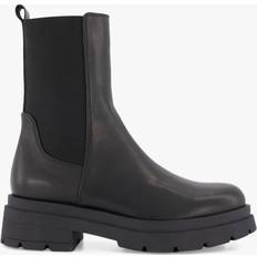 Dune London Palmero Chunky Sole Leather Chelsea Boots, Black