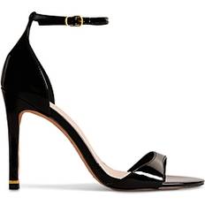 Ted Baker Vrouw Hakken & Pumps Ted Baker Helmia High Heel Leather Sandals, Black Patent