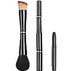 Desikixudy 3Pcs Makeup Brush Set, Foundation Brush and Lip Brush Mixed Use, Used in Powder, Milk or Liquid Form