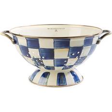 Steel Colanders Mackenzie-Childs Royal Check Large Enamel Colander