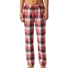 Schiesser Bukser Schiesser Mix and Relax Long Flannel Pants - Red Pattern