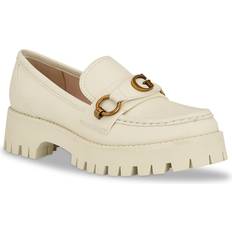 Guess Women Loafers Guess Almost Ivory Women's Flat Shoes White