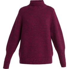 Icebreaker Dam Tröjor Icebreaker Women's Seevista Funnel Neck Sweater, M, Nightshade/Electron Pink