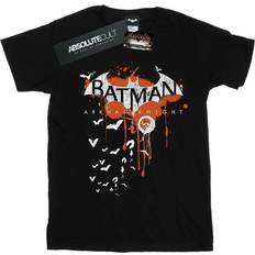 DC Comics Girls Batman Arkham Knight Halloween Logo Art Cotton T-Shirt