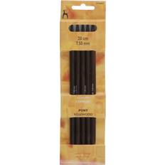 Knitting Needle Sets Knitting Needles Pony Rosewood 20cm Double-Point Knitting Needles Set of 5 20cm x 7.5mm P36817
