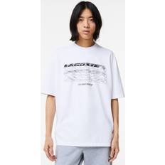 Lacoste Herren T-Shirt aus Bio-Baumwoll-Piqué Weiß Weiss