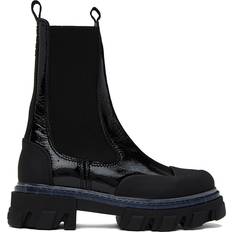 Ganni Bottines Chelsea - Cuir