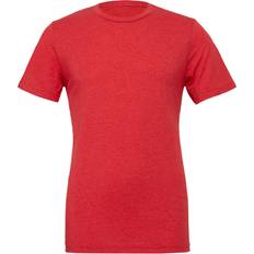 Canvas T-shirts Bella+Canvas Canvas Triblend Crew Neck Plain Short Sleeve T-Shirt Light Red