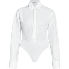 Alaïa White Striped Bodysuit 000 BLANC FR