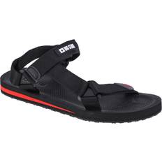 Fabric Sport Sandals Big Star Sandalen, schwarze Herrensandalen